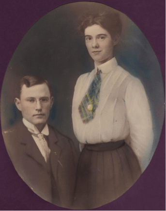 My Grandmother and Grandfather.  Purported to be their "wedding" picture.  They eloped.