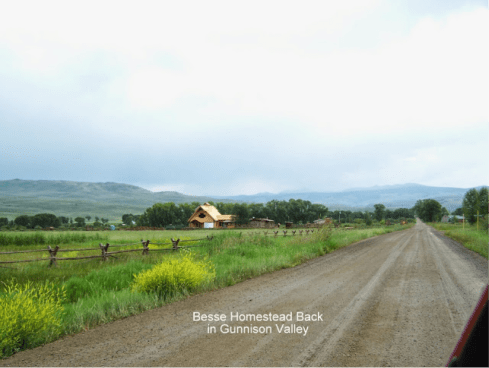 The original family homestead with new construction.
