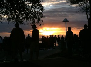 Sun rising over the Indian River