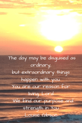 THE DAY MAY BE DISGUISED AS ORDINARY