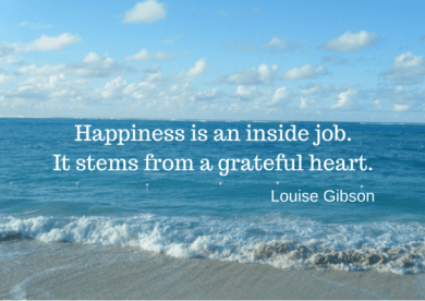 Happiness is an inside job.It stems from-3