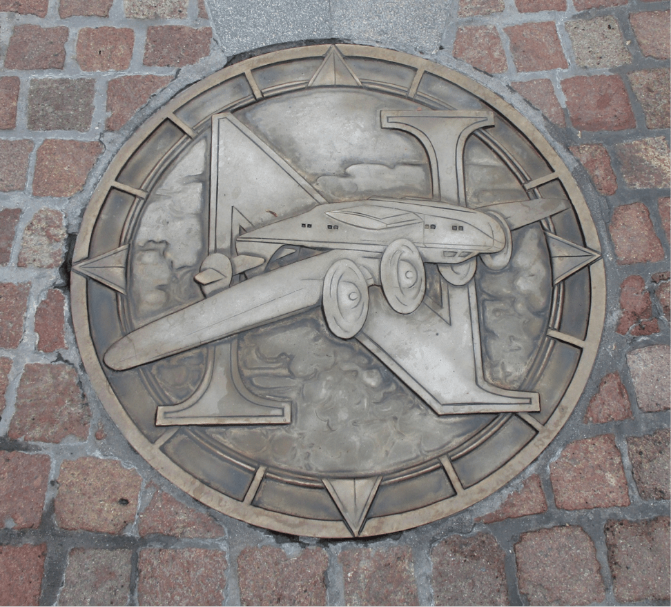 Description: Direction star - North - airplane