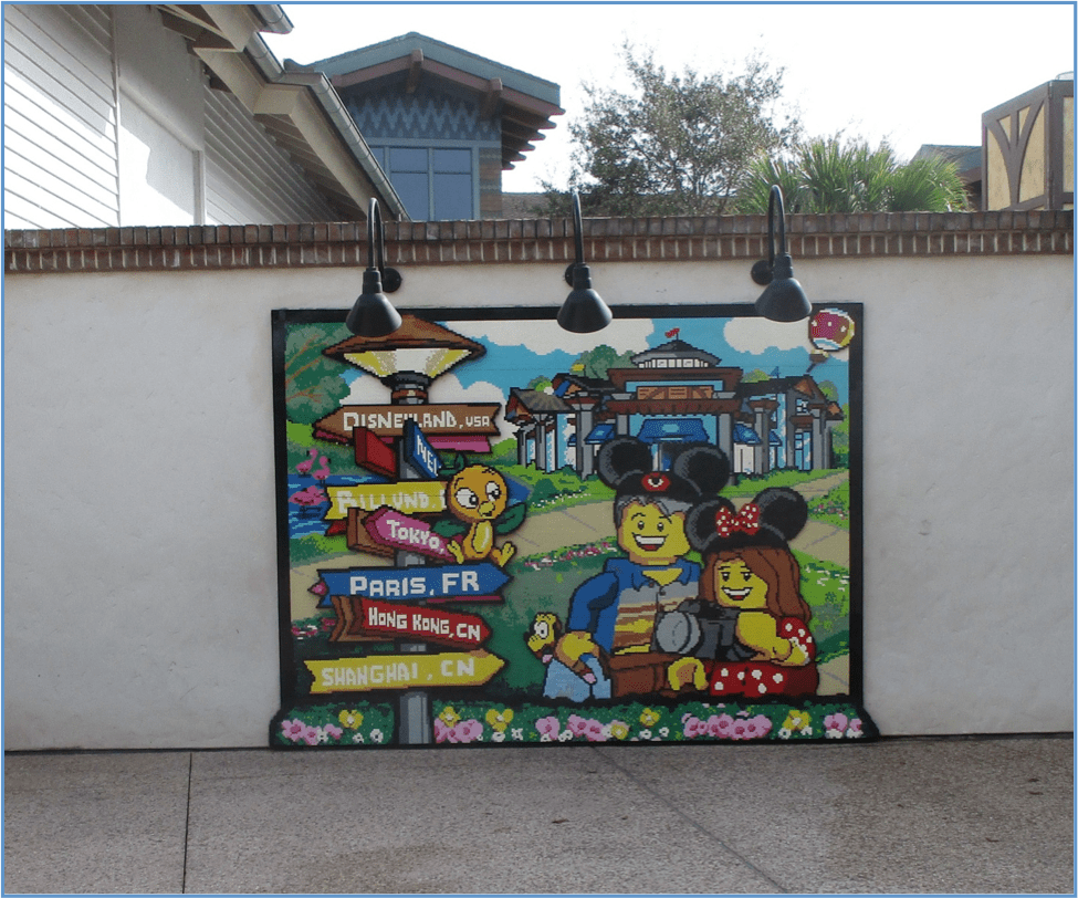 Description: Lego store - wall art